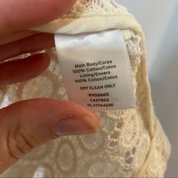 Chelsea 28 Cream Lace Full Zip Vest M - Picture 3 of 9